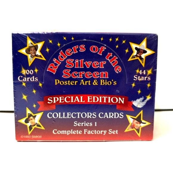 Other - 1993 Riders of the Silver Screen Collectors Cards Series 1 New Factory SEALED
